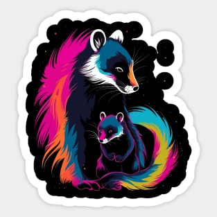 Skunk Mothers Day Sticker